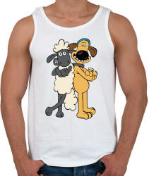 printfashion Shaun, a bárány - Férfi atléta - Fehér (4612146)