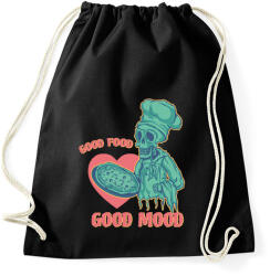 printfashion Good food, good mood - Sportzsák, Tornazsák - Fekete (7552179)