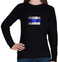 printfashion Kéksáv minimál - Női pulóver - Fekete (6082103)