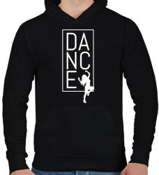 printfashion Dance (white) - Férfi kapucnis pulóver - Fekete (7675885)