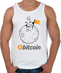 printfashion bitcoin moon - Férfi atléta - Fehér (2561534)