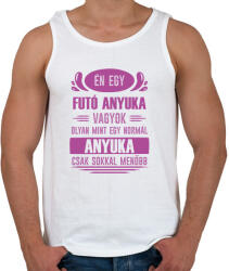 printfashion Futó anyuka - Férfi atléta - Fehér (7354902)