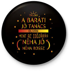 printfashion Mint az időjárás - Kitűző, hűtőmágnes - Fekete (7440519)