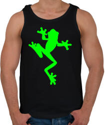 printfashion Béka - Férfi atléta - Fekete (16481947)