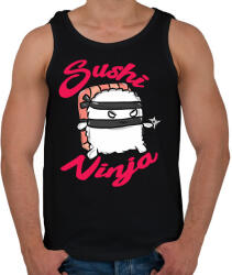 printfashion Sushi ninja - Férfi atléta - Fekete (1244892)