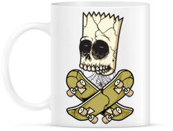 printfashion Gördeszkás halála - Bögre - Fehér (787810)