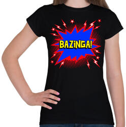 printfashion BAZINGA - Női póló - Fekete (9978702)