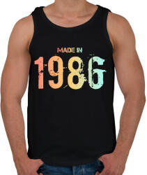 printfashion 1986 - Férfi atléta - Fekete (6227758)