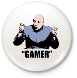 printfashion Gamer póló - Dr. Genya - Kitűző, hűtőmágnes - Fehér (4585011)