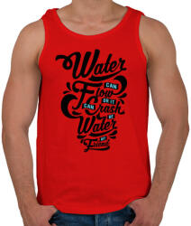 printfashion A víz a barátom - Férfi atléta - Piros (166304)