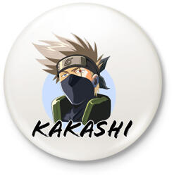 printfashion Hatake Kakashi - Kitűző, hűtőmágnes - Fehér (9898694)
