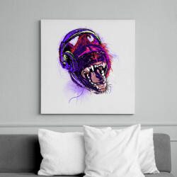 printfashion Vad zenék - Vászonkép - Fehér (6620033)