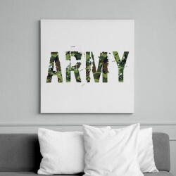 printfashion Army - Vászonkép - Fehér (6637793)