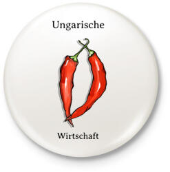 printfashion Ungarische Wirtschaft - Kitűző, hűtőmágnes - Fehér (11592681)