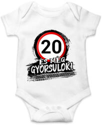 printfashion 20 és még gyorsulok - Baba Body - Fehér (12849496)