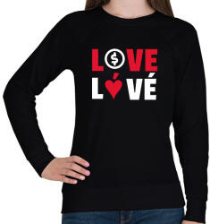 printfashion LOVE LÓVÉ 3 - Női pulóver - Fekete (10845846)