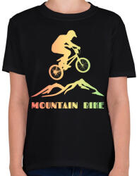 printfashion mountain bike - Gyerek póló - Fekete (4056441)