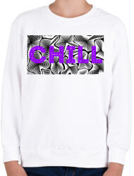 printfashion Lila CHILL - Gyerek pulóver - Fehér (13909837)