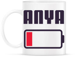 printfashion Anya kimerült - Bögre - Fehér (11810252)