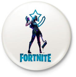 printfashion Fortnite: Tilted Teknique - Kitűző, hűtőmágnes - Fehér (4703448)