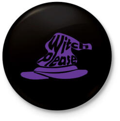 printfashion witch. please - Kitűző, hűtőmágnes - Fekete (14541514)