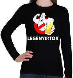 printfashion Legényirtok - Női hosszú ujjú póló - Fekete (7267737)