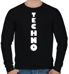 printfashion T E C H N O - Férfi pulóver - Fekete (2611989)