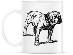 printfashion Angol buldog - English bulldog - Bögre - Fehér (12072203)