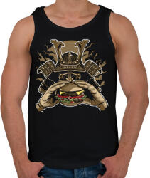 printfashion Szamuráj hamburger - Férfi atléta - Fekete (1205331)