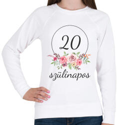 printfashion 20 éves szülinapos - Női pulóver - Fehér (2676784)