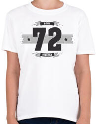 printfashion b-day-72-dark-lightgrey - Gyerek póló - Fehér (515562)