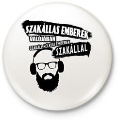 printfashion szakáll-szakállas emberek. . . . - Kitűző, hűtőmágnes - Fehér (4148873)