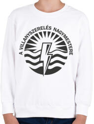 printfashion A villanyszerelés nagymestere - Gyerek pulóver - Fehér (6571966)