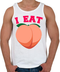 printfashion I eat peach - Férfi atléta - Fehér (2119041)