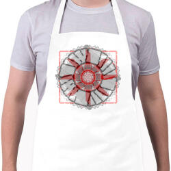 printfashion négyzetek - Kötény - Fehér (4913814)
