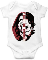 printfashion A Nagy Pénzrablás - Money Heist - La Casa de Papel - Baba Body - Fehér (5769221)