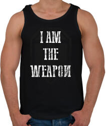 printfashion IAM THE WEAPON - Férfi atléta - Fekete (2133558)