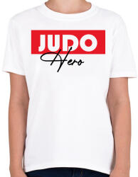 printfashion Judo hero - Gyerek póló - Fehér (7566407)