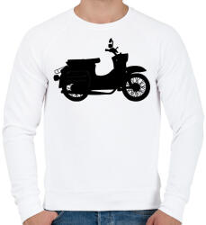 printfashion simson schwalbe - Férfi pulóver - Fehér (2925223)