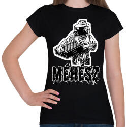 printfashion méhész - Női póló - Fekete (13597411)