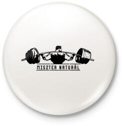 printfashion Miszter Natural - Kitűző, hűtőmágnes - Fehér (3081279)