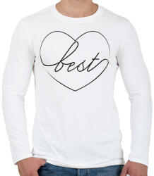 printfashion best - Férfi hosszú ujjú póló - Fehér (271771)