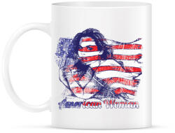 printfashion Amerikai lány - Bögre - Fehér (788271)