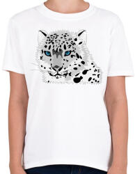 printfashion Macska - Gyerek póló - Fehér (5154850)