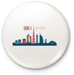 printfashion Dubai - Kitűző, hűtőmágnes - Fehér (3082706)