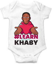 printfashion Learn from Khaby - Baba Body - Fehér (5230204)