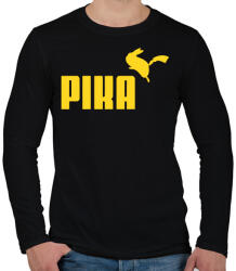 printfashion PIKA - Férfi hosszú ujjú póló - Fekete (1187386)