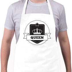 printfashion Queen - Kötény - Fehér (4909456)
