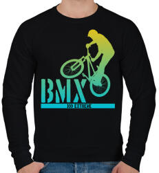 printfashion Bmx - Férfi pulóver - Fekete (4233378)