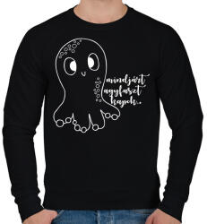 printfashion Mindjárt agyfaszt kapok Polip - Férfi pulóver - Fekete (16353030)